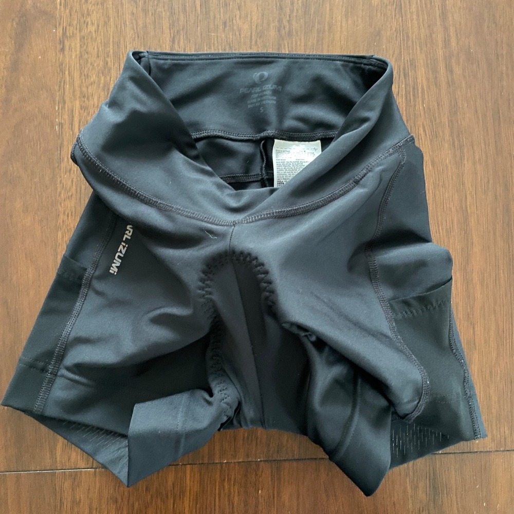 Pearl Izumi Cycling Shorts Women Small Black Padded Pockets Active Biker
